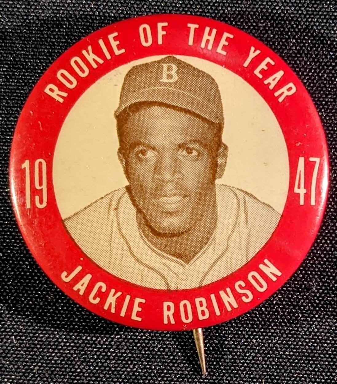 1947 Jackie Robinson Game Worn Brooklyn Dodgers Rookie Color, Lot #50001