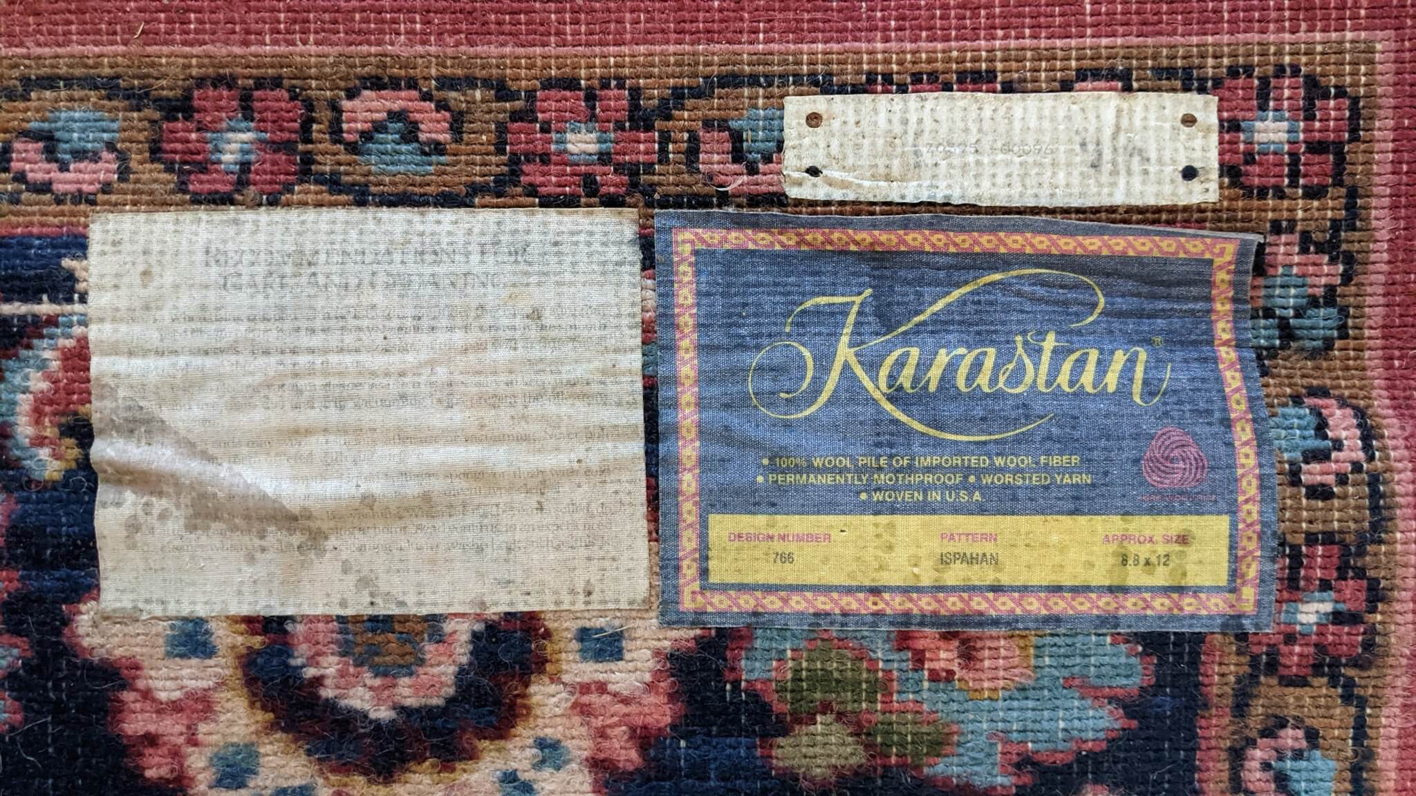 Vintage Karastan Rug Ispahan Design 766 Size 8.8x12 Ithaca Vintage