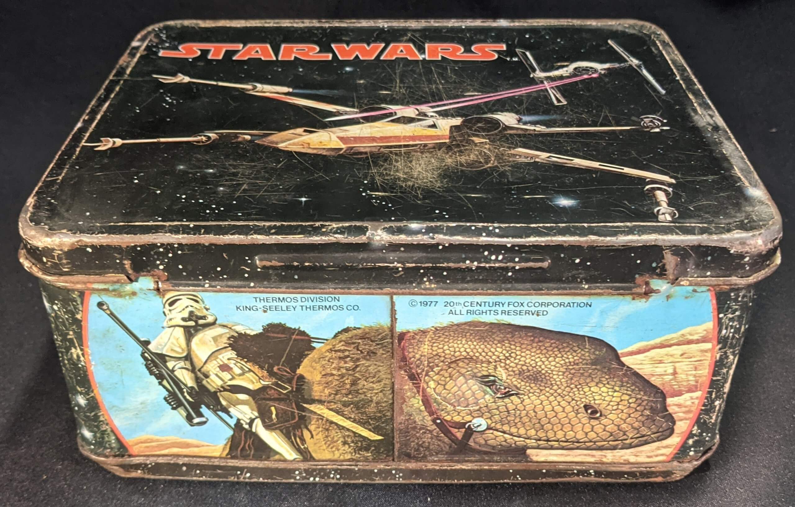 Vintage Star Wars Metal LUNCHBOX & THERMOS 1977 - Ithaca Vintage
