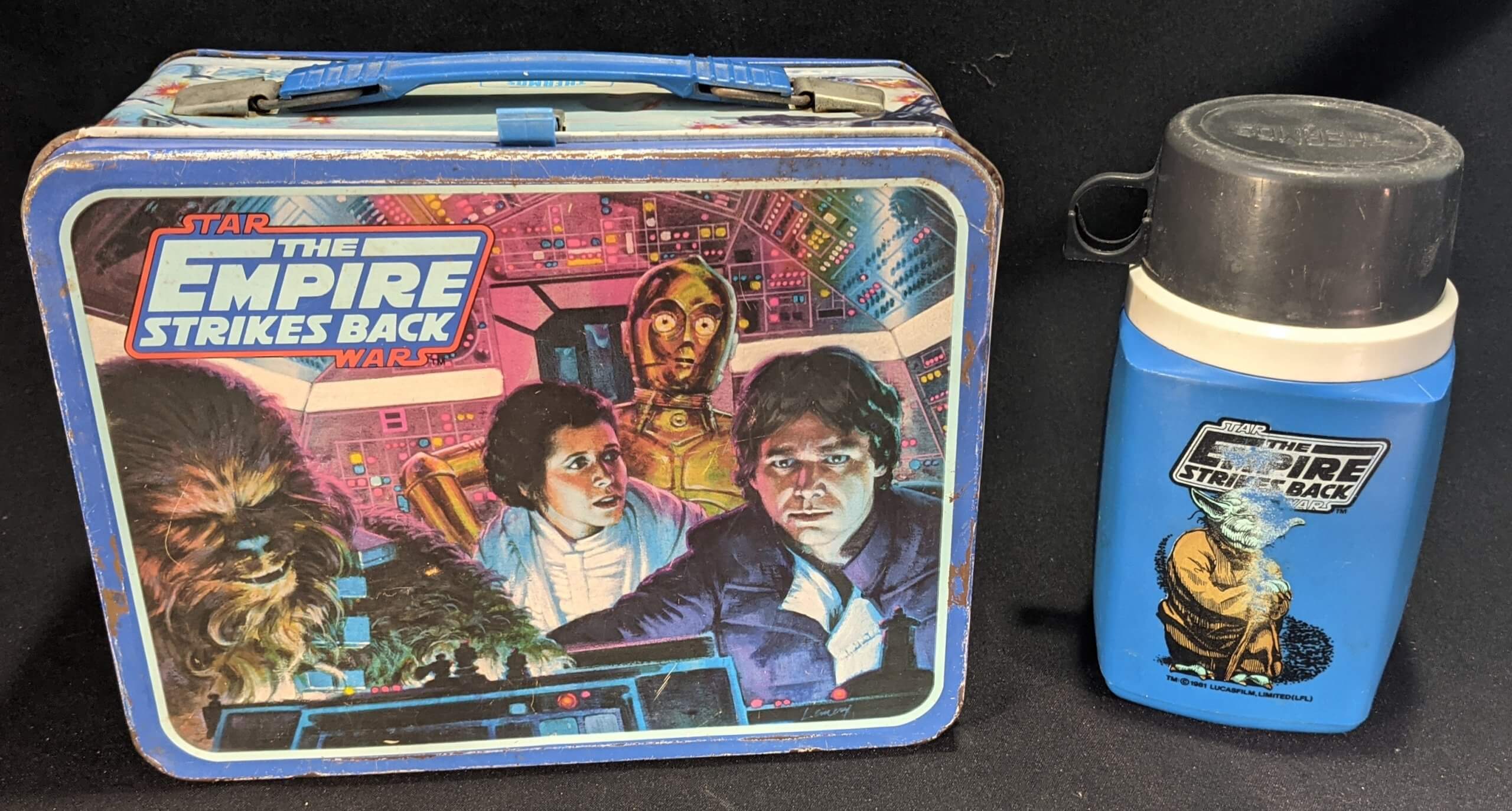 Saw someone else post a pic of a Star Wars thermos. Here's my lunch box and  thermos from 1980. : r/nostalgia